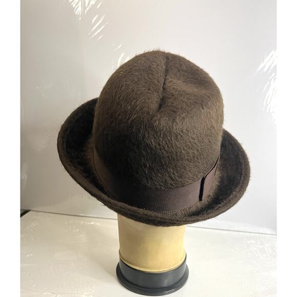 Helen Kaminski Australia Hat Mocha 100% Rabbit Fur Felt Woman's One Size Trilby - Picture 2 of 16